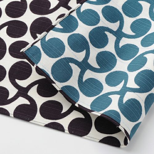 ハンカチ 新芽 ムラサキ/ブルー