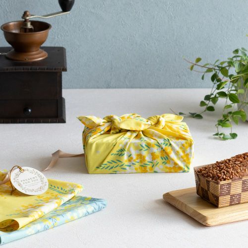 ハンカチ ミモザ イエロー