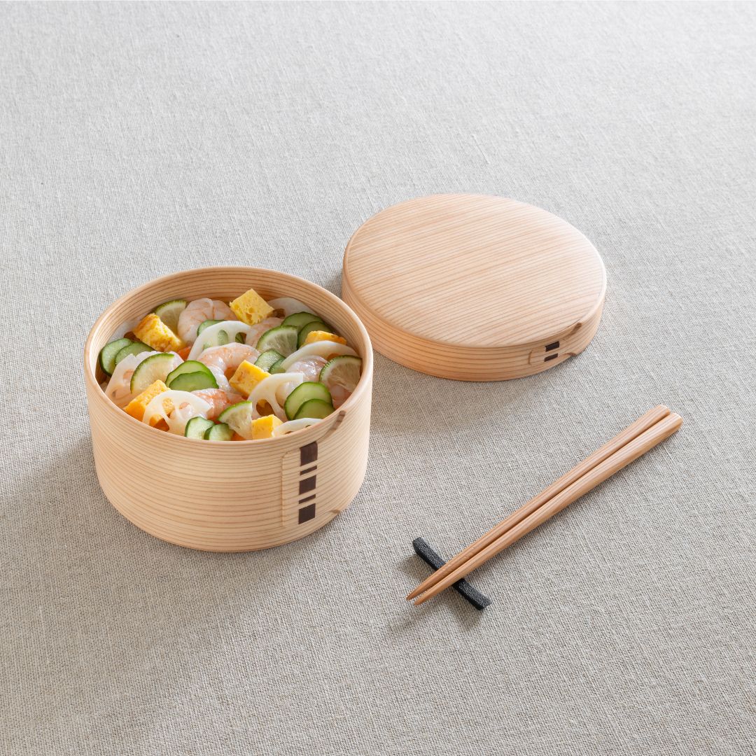 丸弁当(大)【オンラインストア限定商品】曲げわっぱ わっぱ弁当 bento box
