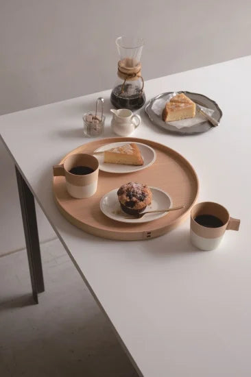 丸盆尺(白木・高台付)