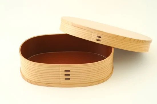 大館曲げわっぱ 小判型弁当 古代朱 小判弁当(小)古代朱 - 大館工芸社