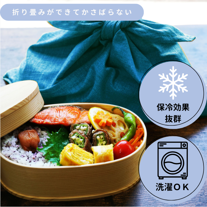 保冷・洗濯ができる!】あづま袋 あいいろ 保冷・洗濯ができる!】あづま袋 あいいろ