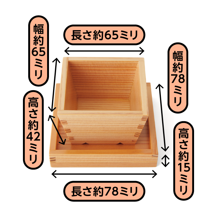 桝コースターセット