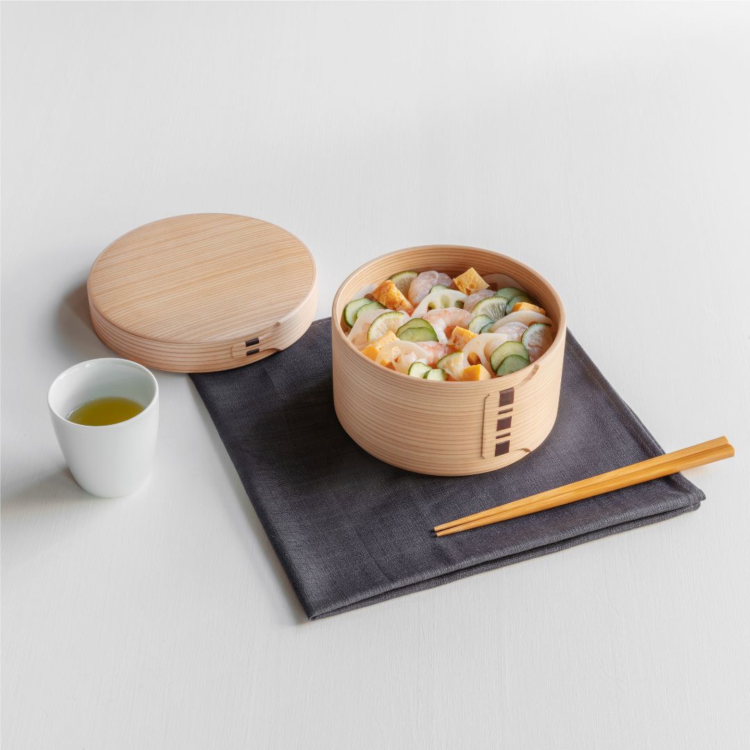 丸弁当(大)【オンラインストア限定商品】曲げわっぱ わっぱ弁当 bento box