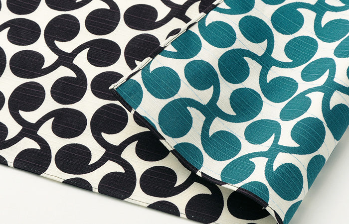 ハンカチ 新芽 ムラサキ/ブルー