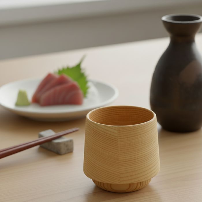 酒杯　円（白木）