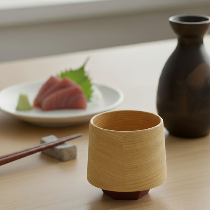 曲げわっぱ お茶セット お茶・お酒｜曲げわっぱの大館工芸社